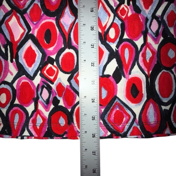 NWOT NIC+ZOE Geo Pane Tank Top Womens Plus 1X Red Multi - Picture 10 of 13